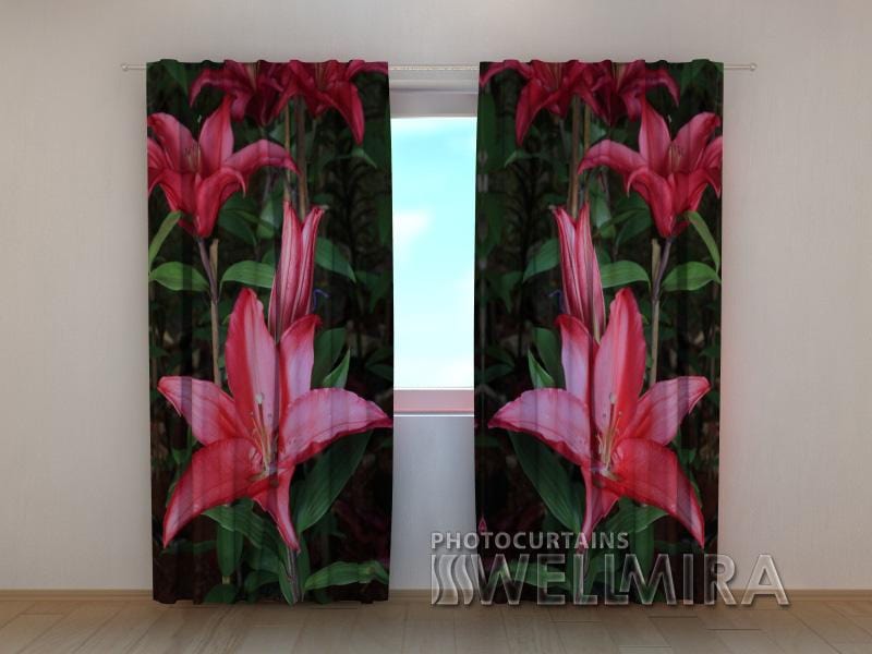 Dienas un nakts aizkari - Lilijas dārzā 180 x 140 cm (2X 90x140 cm) / SCREEN E-interjers.lv