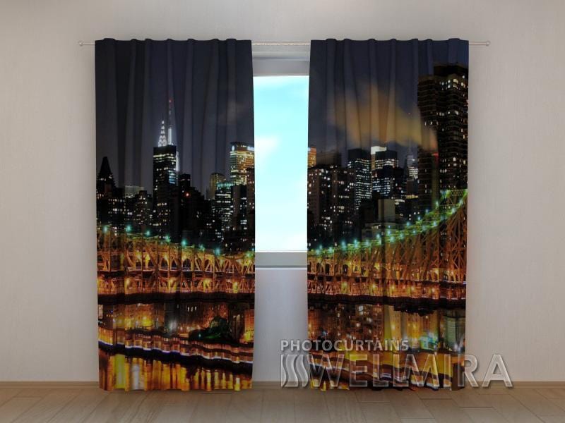 Dienas un nakts aizkari - Nakts Manhetenā 180 x 140 cm (2X 90x140 cm) / SCREEN E-interjers.lv