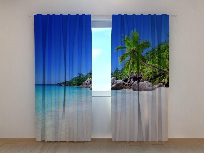Dienas un nakts aizkari - Palma pludmalē 180 x 140 cm (2X 90x140 cm) / SCREEN E-interjers.lv