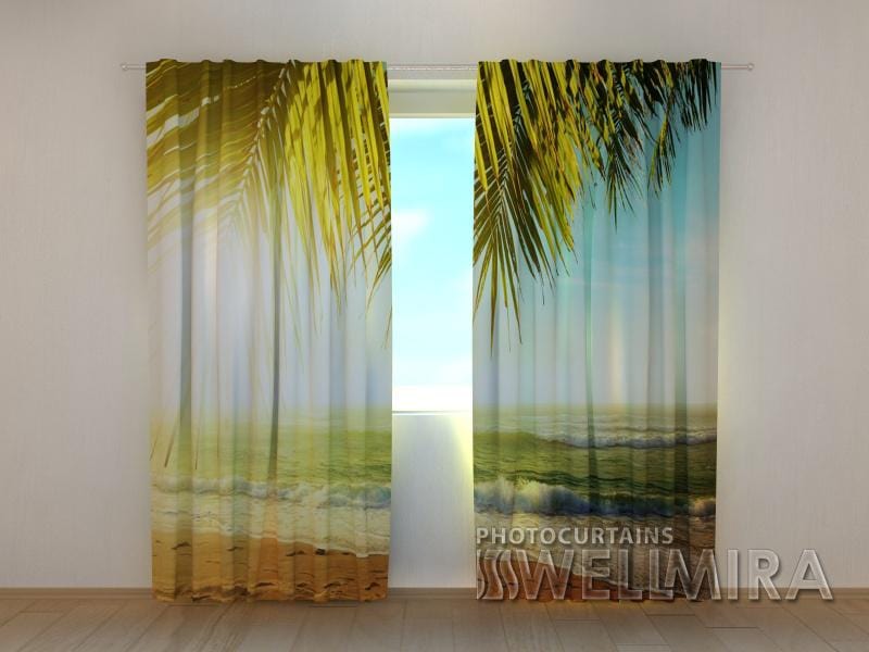 Dienas un nakts aizkari - Palmu zari 180 x 140 cm (2X 90x140 cm) / SCREEN E-interjers.lv