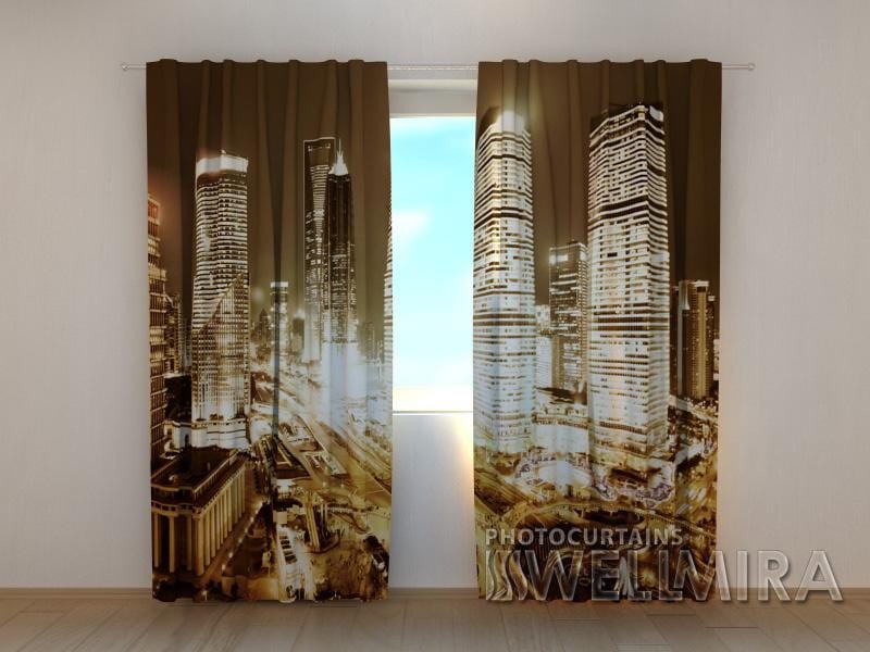 Dienas un nakts aizkari - Pilsēta 6. versija 180 x 140 cm (2X 90x140 cm) / SCREEN E-interjers.lv