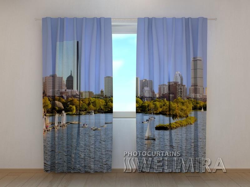 Dienas un nakts aizkari - Pilsētas osta 180 x 140 cm (2X 90x140 cm) / SCREEN E-interjers.lv