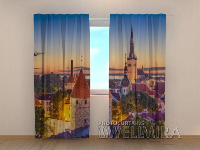 Dienas un nakts aizkari - Rītausma Tallinā 180 x 140 cm (2X 90x140 cm) / SCREEN E-interjers.lv