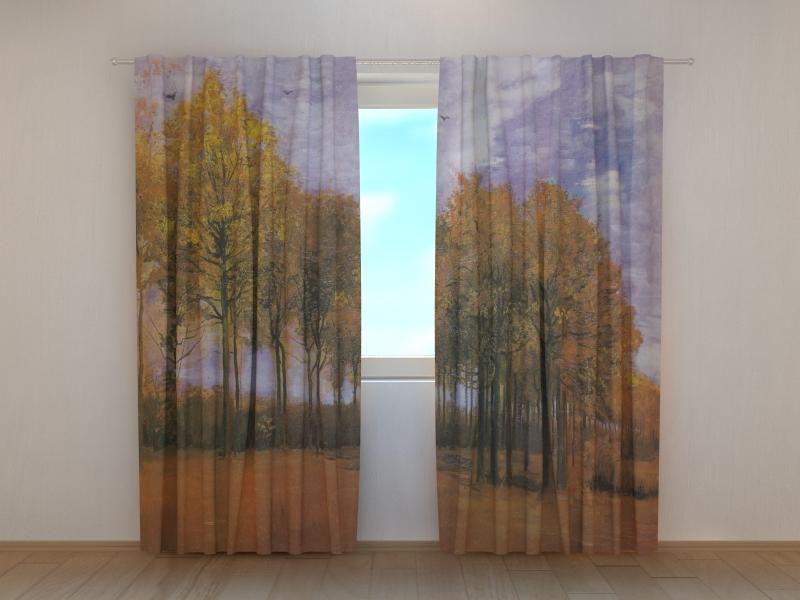 Dienas un nakts aizkari - Rudens ainava - Vinsents van Gogs 180 x 140 cm (2X 90x140 cm) / SCREEN E-interjers.lv