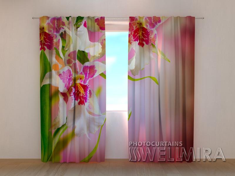 Dienas un nakts aizkari - Sārtā orhideja 180 x 140 cm (2X 90x140 cm) / SCREEN E-interjers.lv