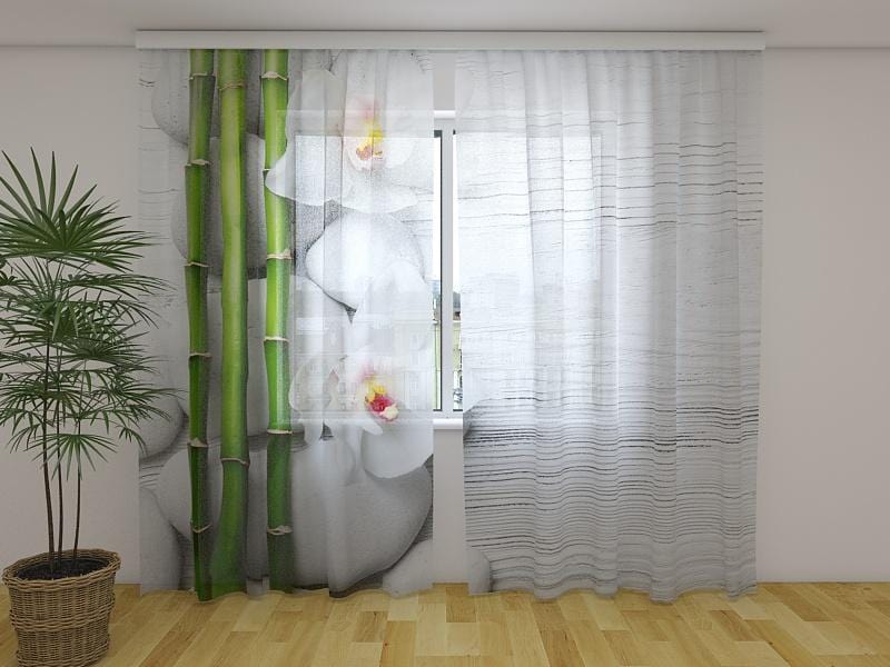 Dienas un nakts aizkari - Skaista kompozīcija 180 x 140 cm (2X 90x140 cm) / Сaurspīdīgs šifons E-interjers.lv
