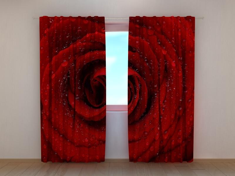 Dienas un nakts aizkari - Svaiga sarkana roze 180 x 140 cm (2X 90x140 cm) / SCREEN E-interjers.lv