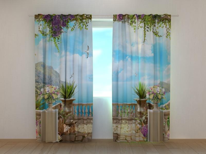 Dienas un nakts aizkari - Terase pie jūras 180 x 140 cm (2X 90x140 cm) / SCREEN E-interjers.lv
