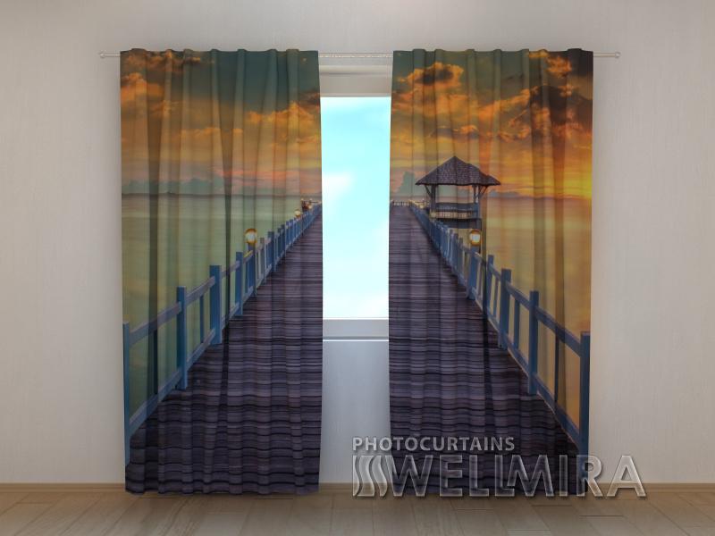 Dienas un nakts aizkari - Vakars pie mola 180 x 140 cm (2X 90x140 cm) / SCREEN E-interjers.lv