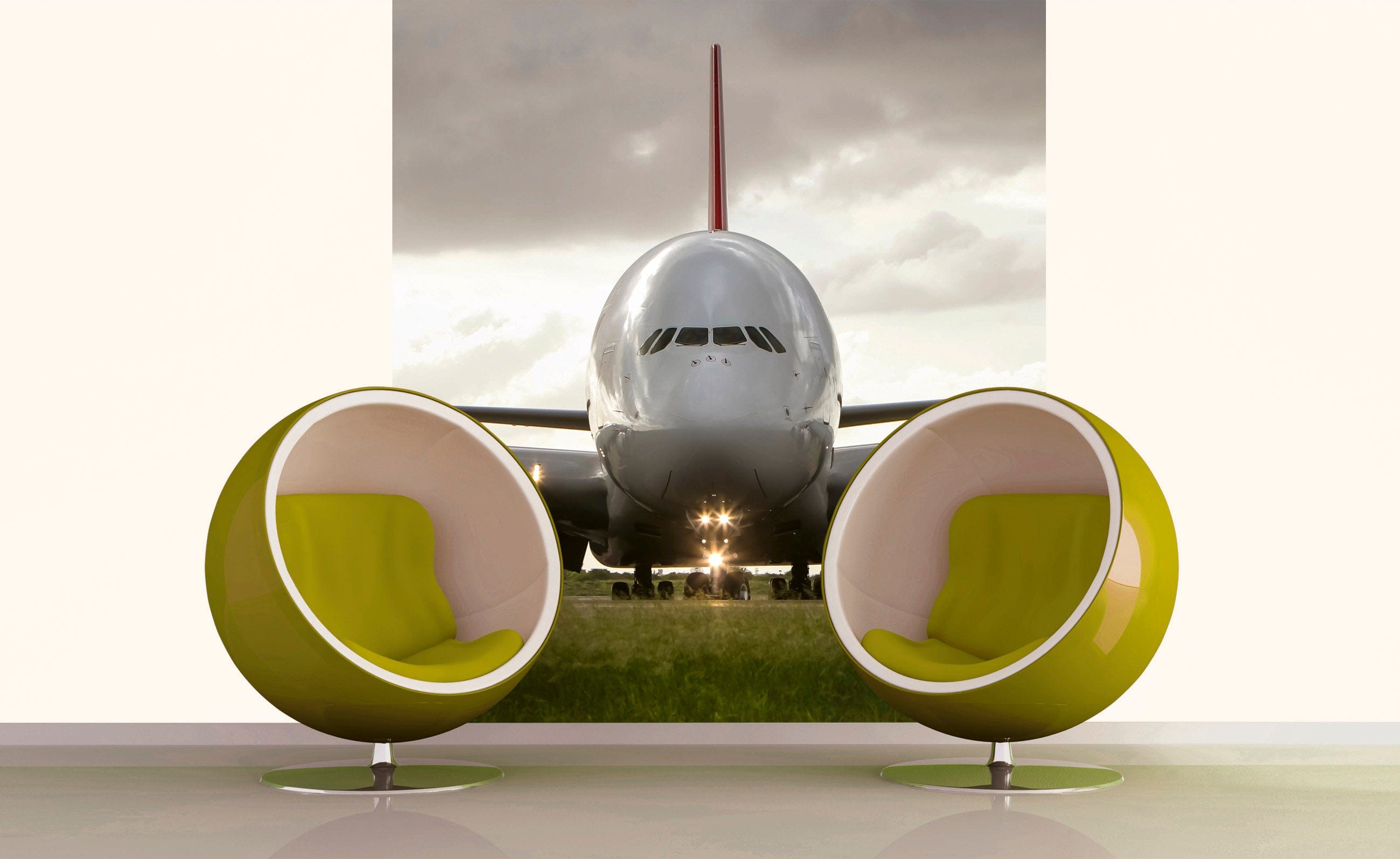 Flizelīna fototapetes - Airbus A380 225 x 250 cm D-ART