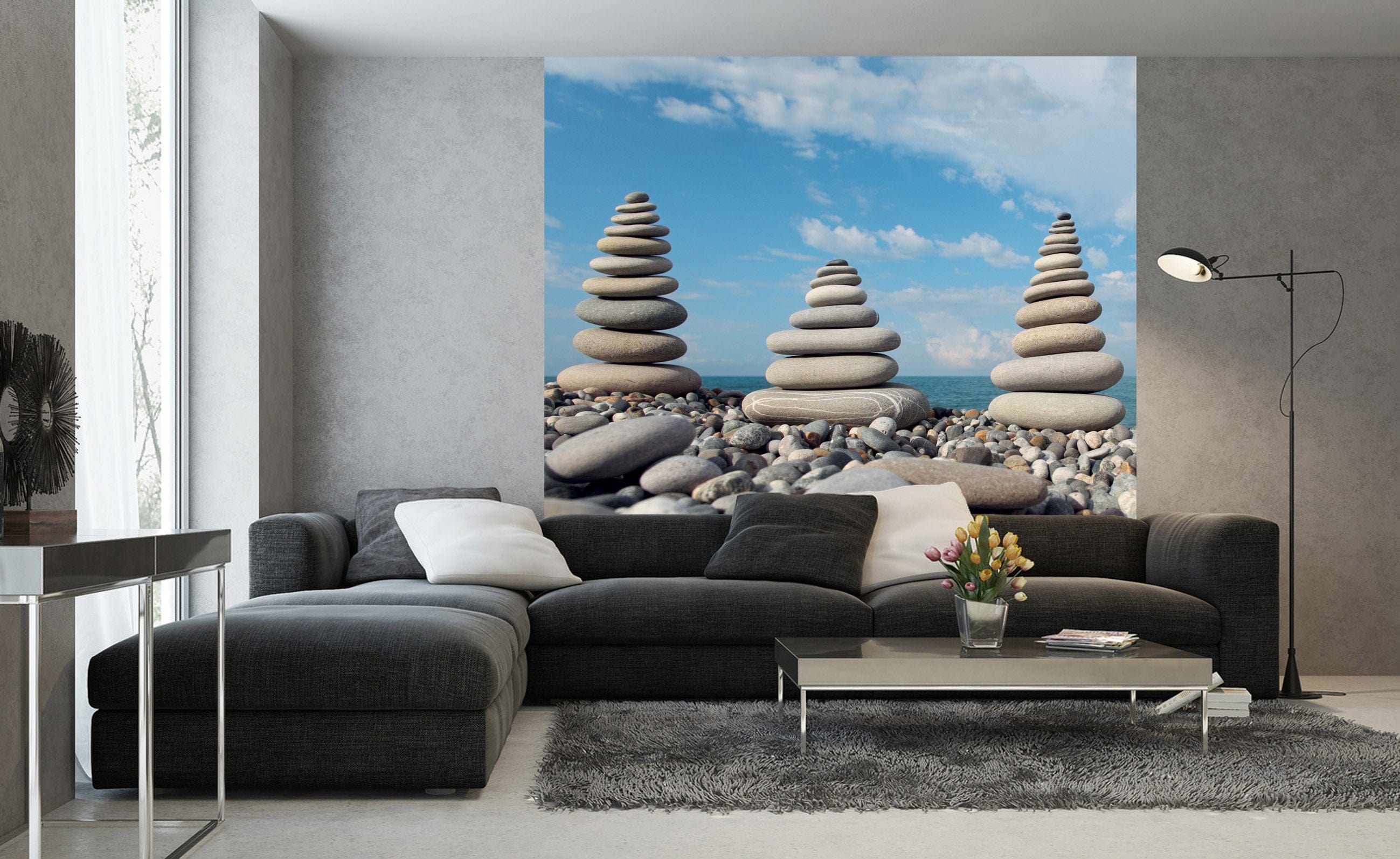 Flizelīna fototapetes - Akmeņu kompozīcija 225 x 250 cm D-ART