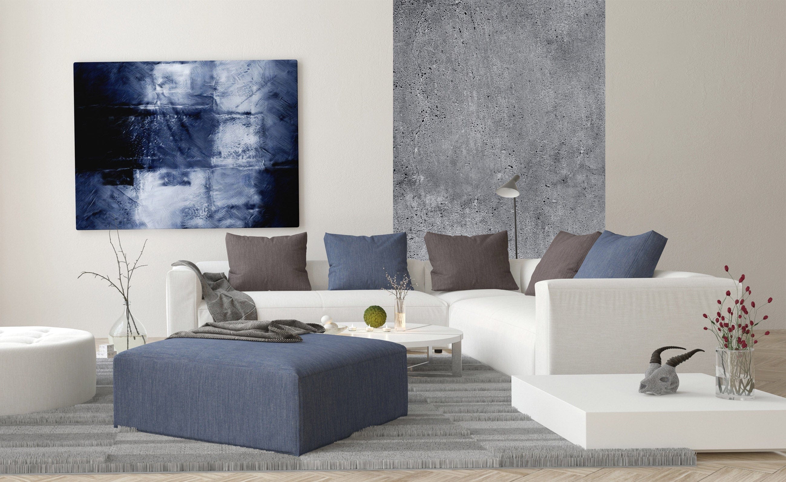 Flizelīna fototapetes ar betona sienu - Betons 150 x 250 cm D-ART