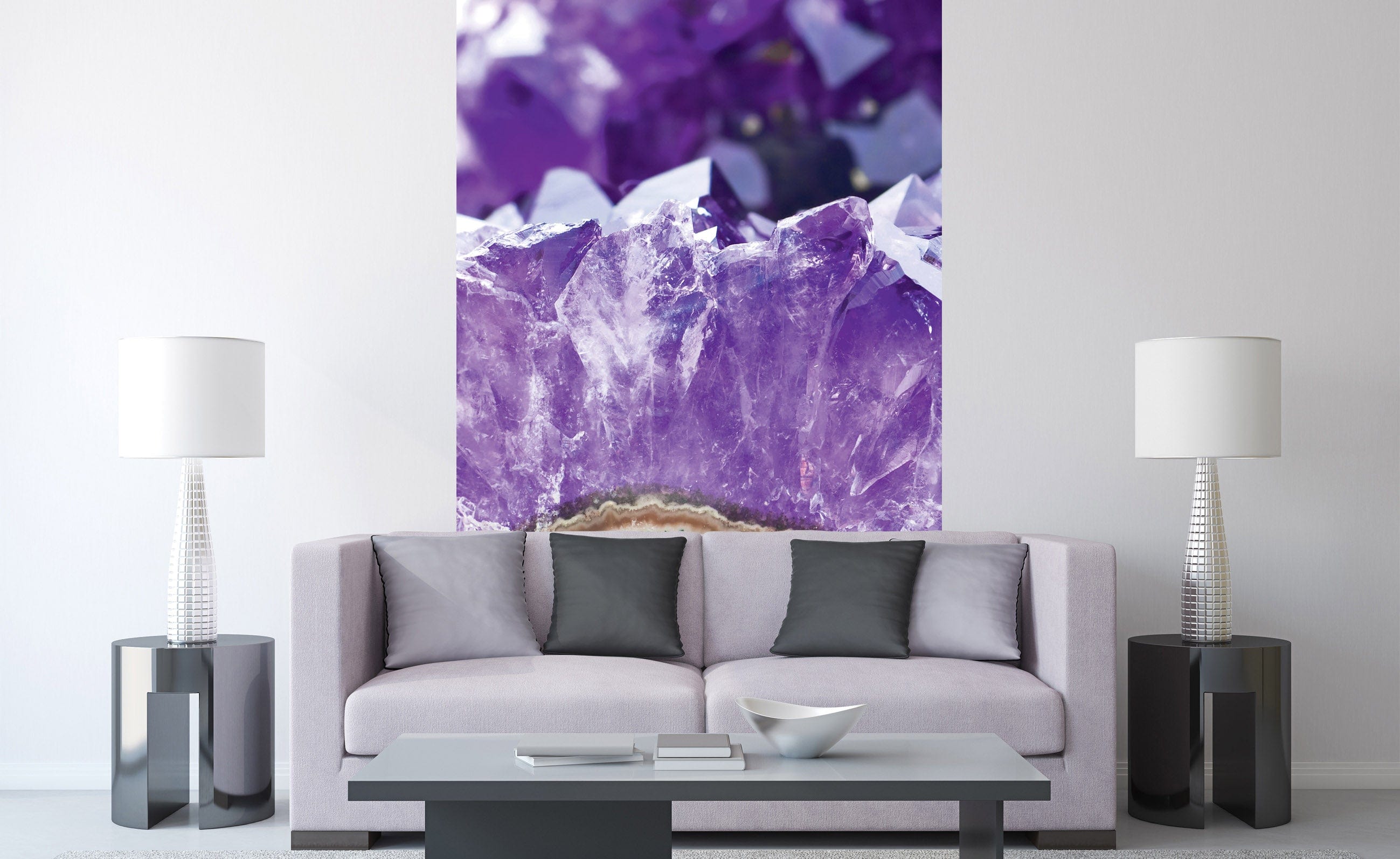 Flizelīna fototapetes ar dārgakmeņiem - Ametists 150 x 250 cm D-ART