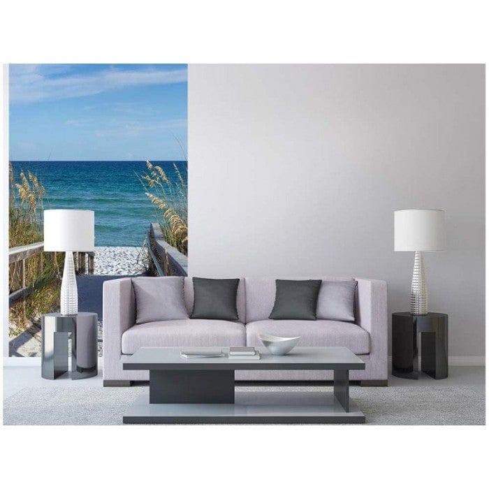 Flizelīna fototapetes ar jūras skatu - Smilšu promenāde 150 x 250 cm D-ART