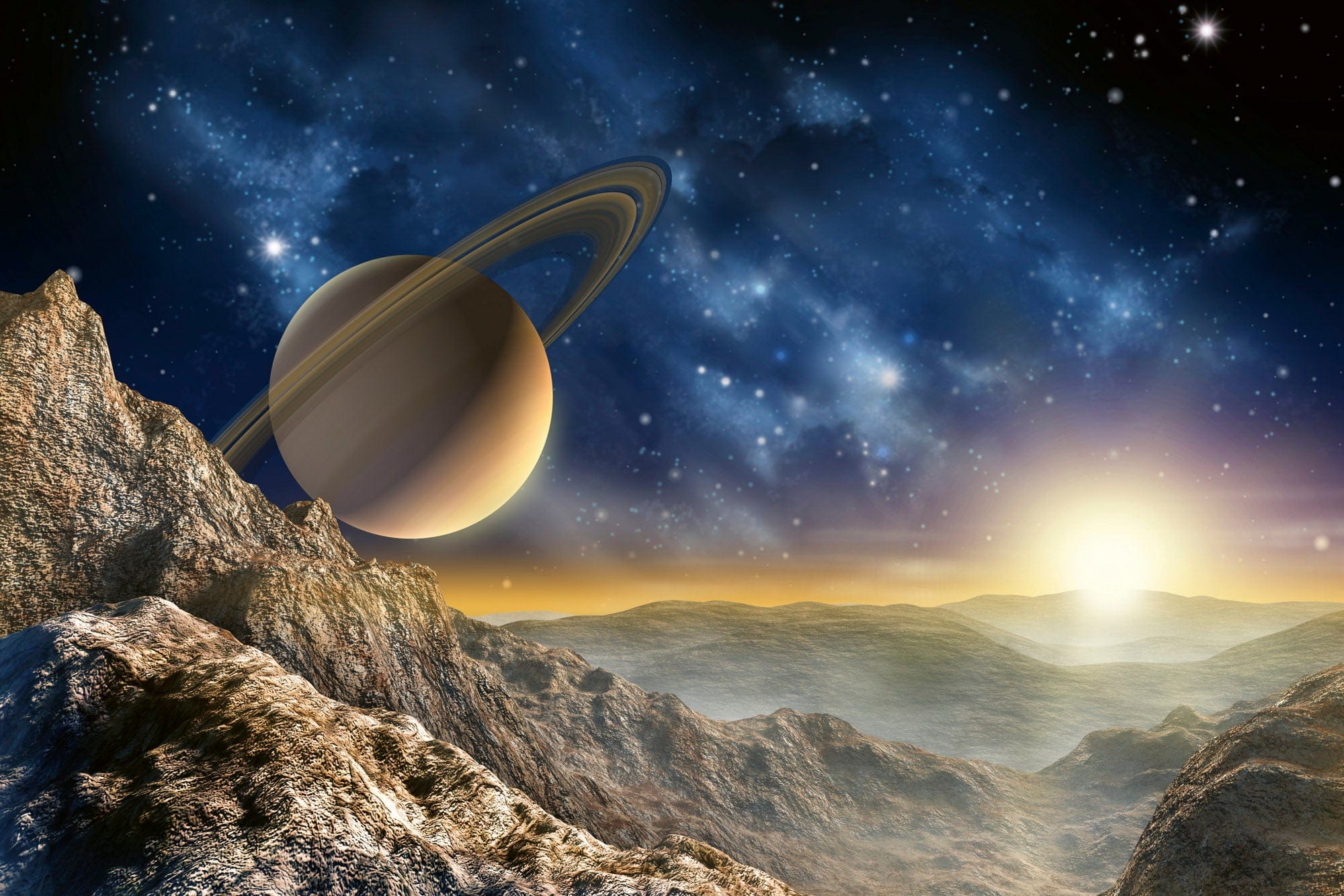Flizelīna fototapetes ar kosmosu - Kosmosa ainava D-ART