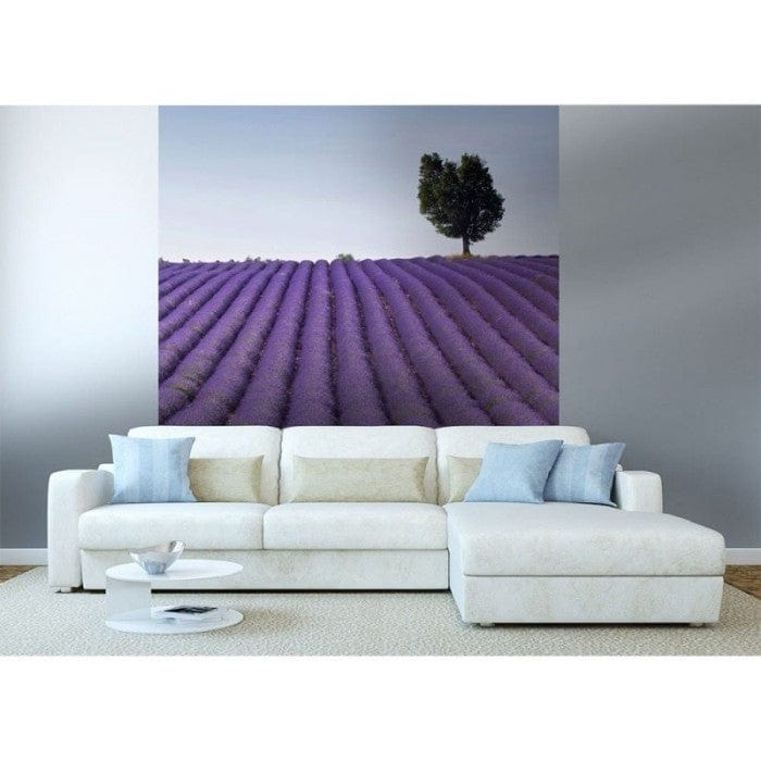 Flizelīna fototapetes ar lavandas laukiem 225 x 250 cm D-ART