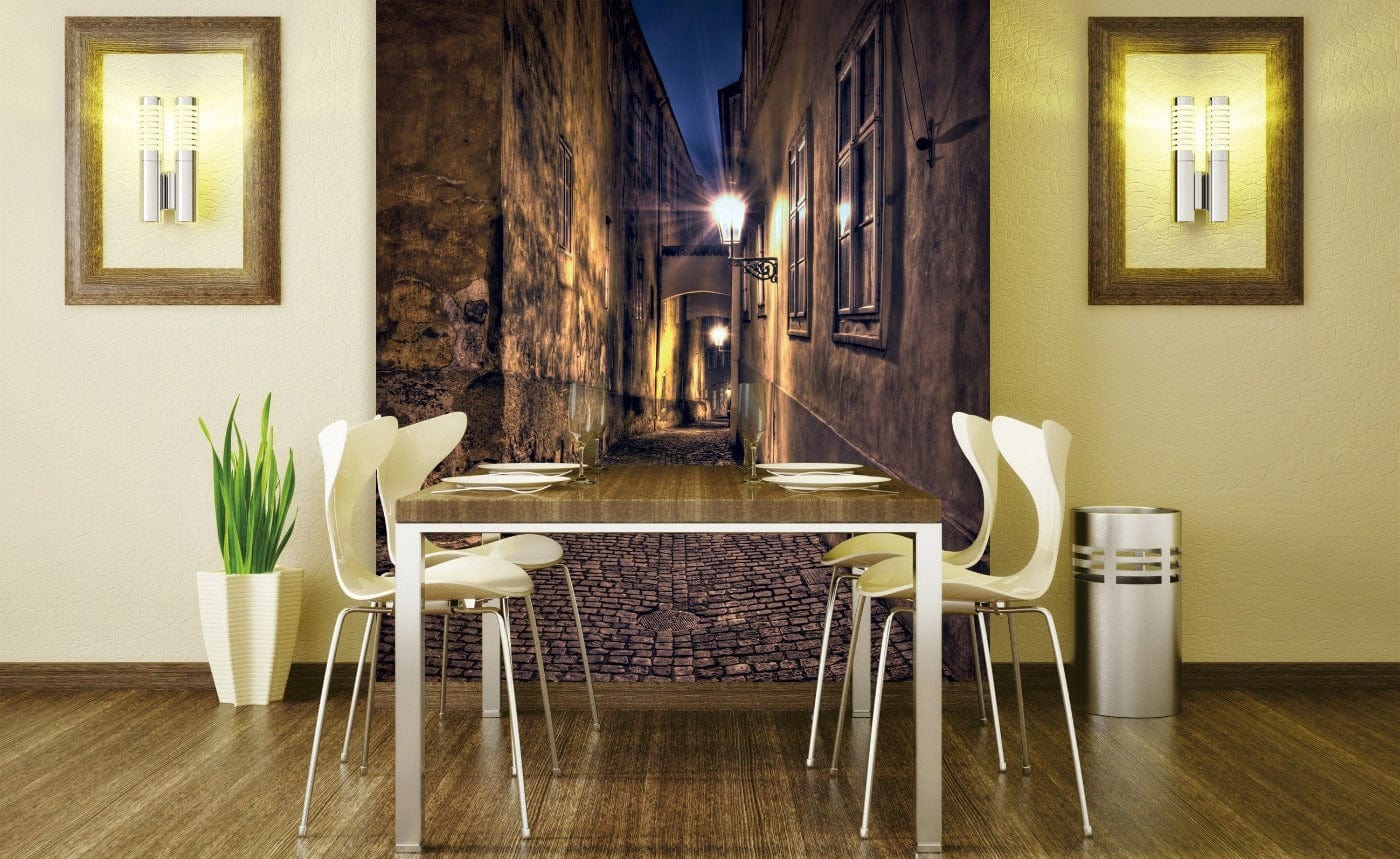 Flizelīna fototapetes ar nakts pilsētu - Romantiska nakts 225 x 250 cm D-ART