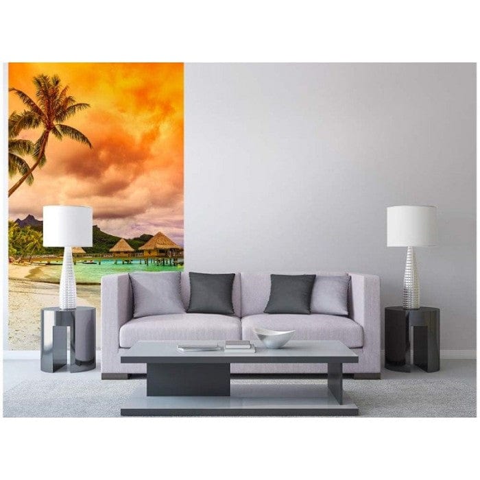 Flizelīna fototapetes ar tropisko pludmali - Polinēzija 150 x 250 cm D-ART