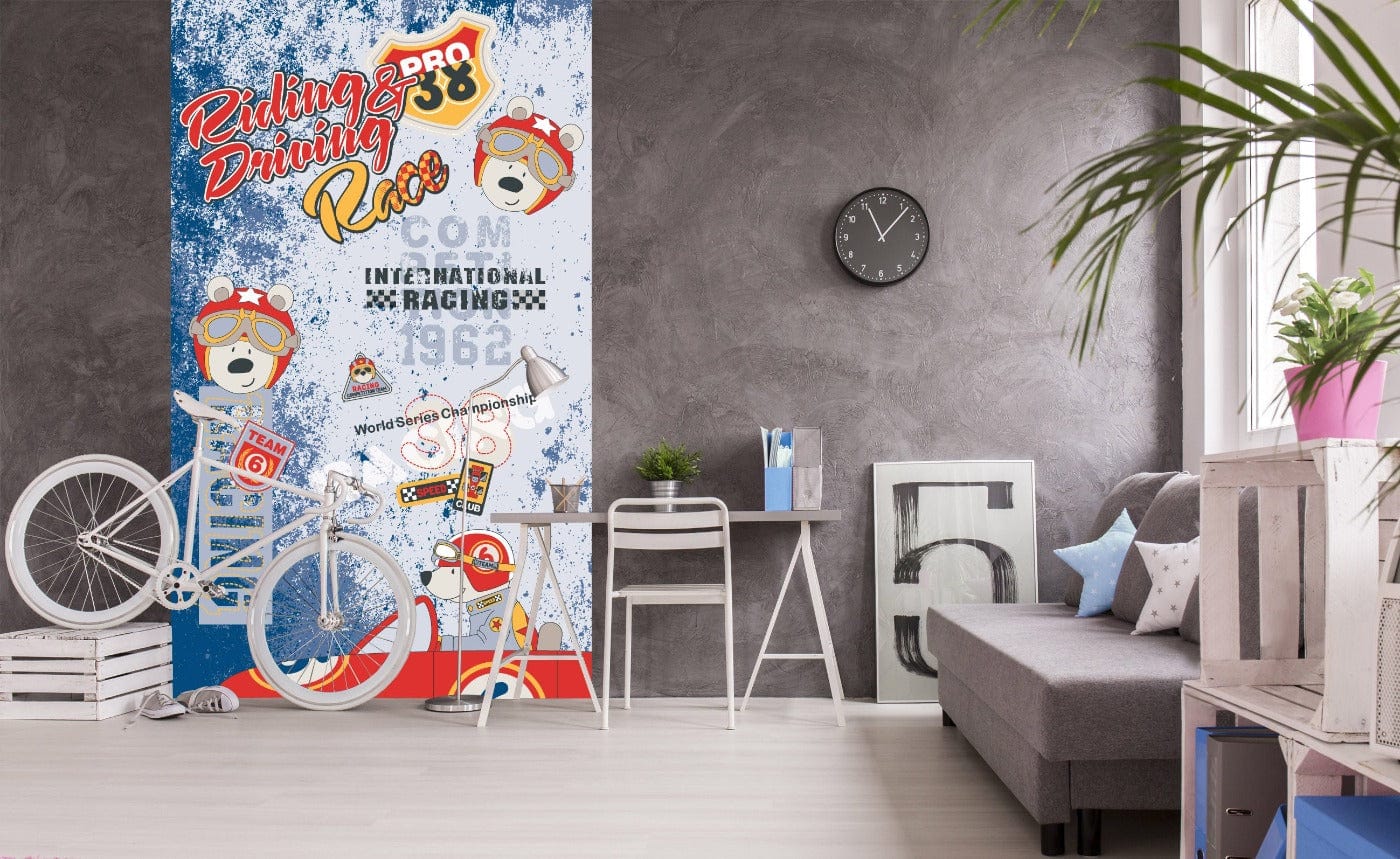Flizelīna fototapetes - bērnu istabai - Sacensības 347 150 x 250 cm D-ART