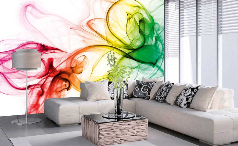 Flizelīna fototapetes - Daudzkrāsaini dūmi 375 x 250 cm D-ART