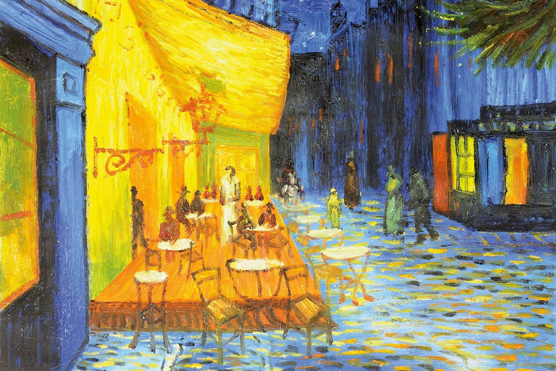 Flizelīna fototapetes - (gleznas reprodukcija) - Kafejnīcas terase naktī D-ART