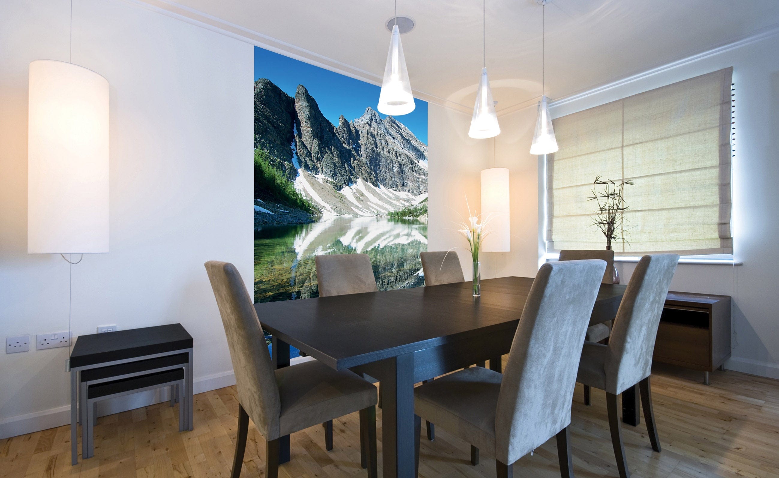 Flizelīna fototapetes - Kalnu ezera apkārtne 150 x 250 cm D-ART