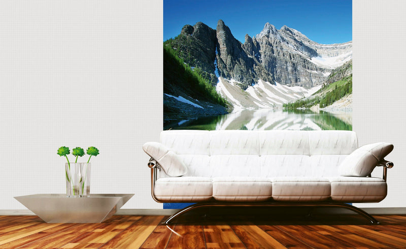 Flizelīna fototapetes - Kalnu ezera apkārtne 225 x 250 cm D-ART