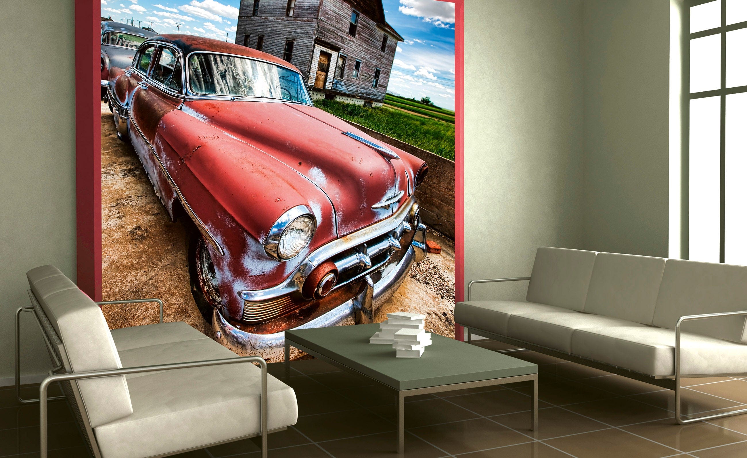 Flizelīna fototapetes - Retro automašīna 375 x 250 cm D-ART