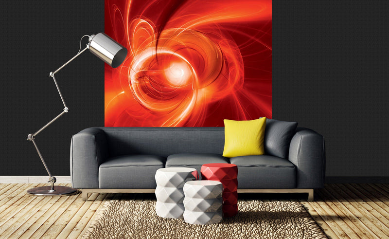 Flizelīna fototapetes - Sarkana abstrakcija 225 x 250 cm D-ART