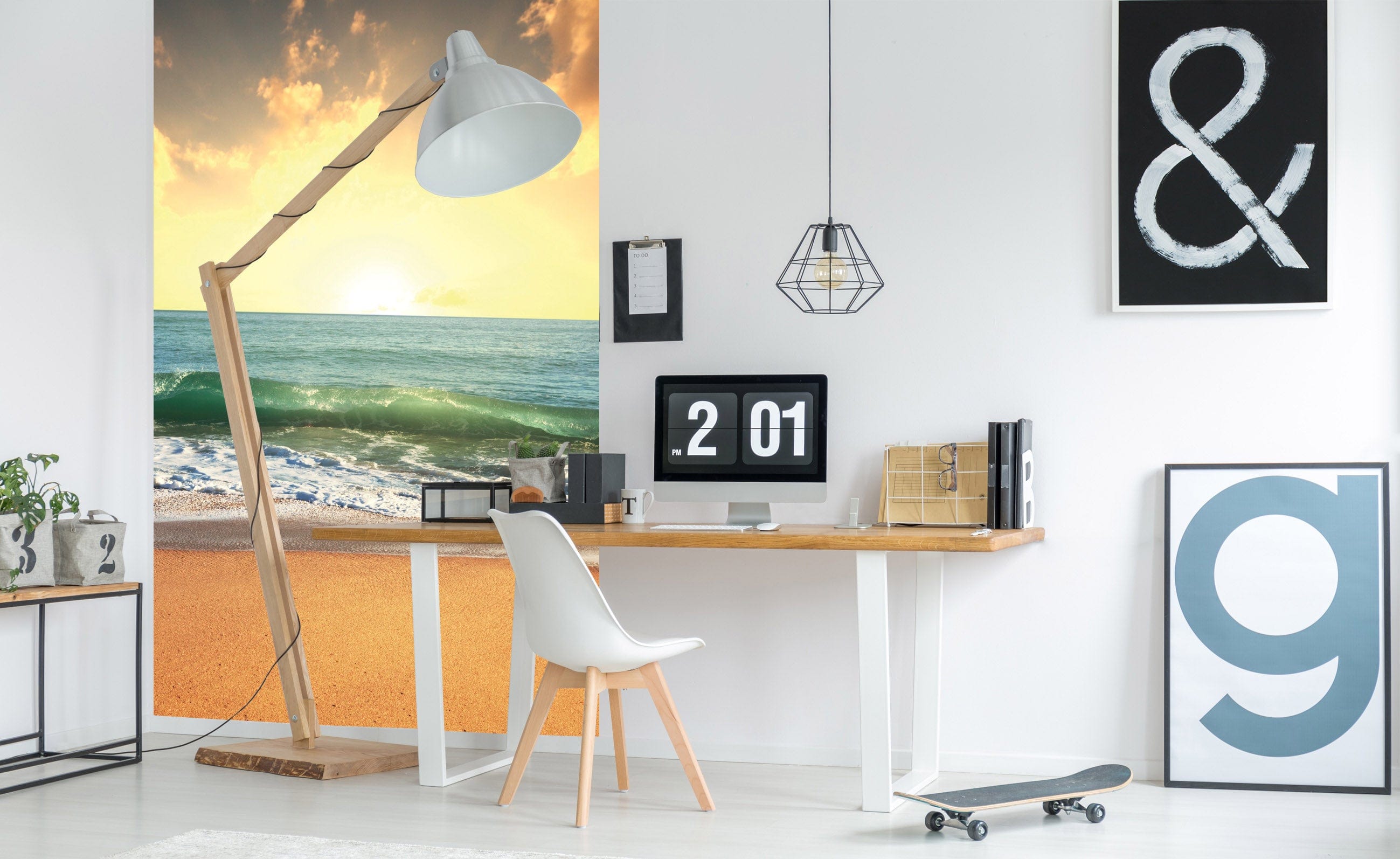 Flizelīna fototapetes - Saulriets jūrā 150 x 250 cm D-ART