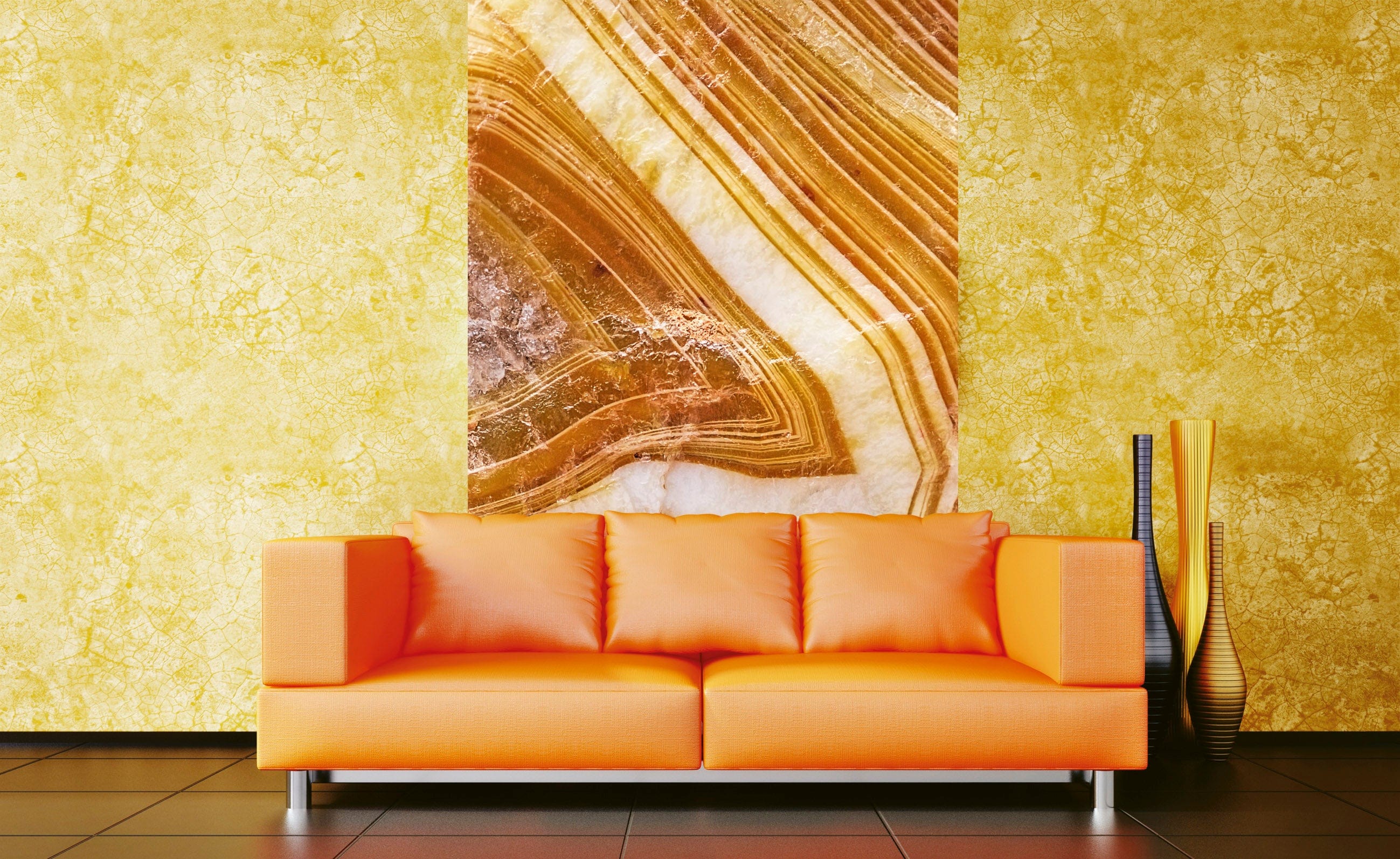 Flizelīna fototapetes - Spēka un harmonijas akmens (Ahāts) 150 x 250 cm D-ART