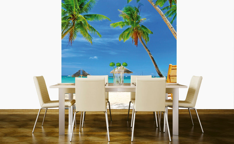 Flizelīna fototapetes - Tropiskā pludmale 225 x 250 cm D-ART