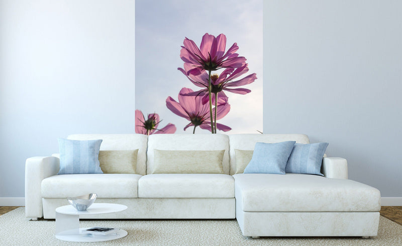 Flizelīna fototapetes - Ziedi violetas nokrāsās 150 x 250 cm D-ART