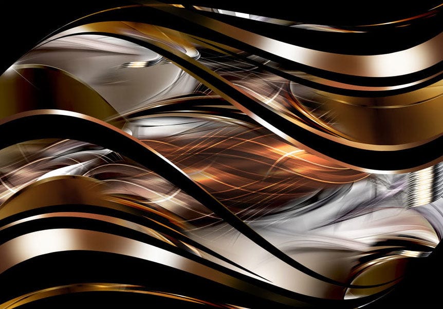 Fototapetes ar abstrakta rakstu - Dzintara vētra Tapetenshop.lv