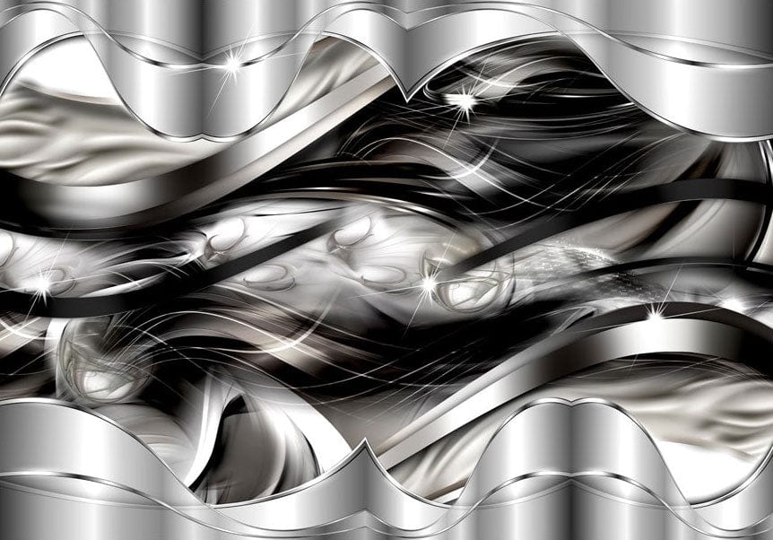 Fototapetes ar abstrakta rakstu - Platīna migla Tapetenshop.lv