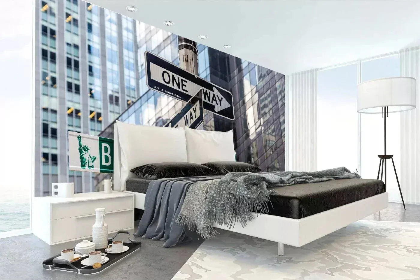 Fototapetes ar ASV tematiku - Brodway ielas zīmes, 375x250 cm D-ART