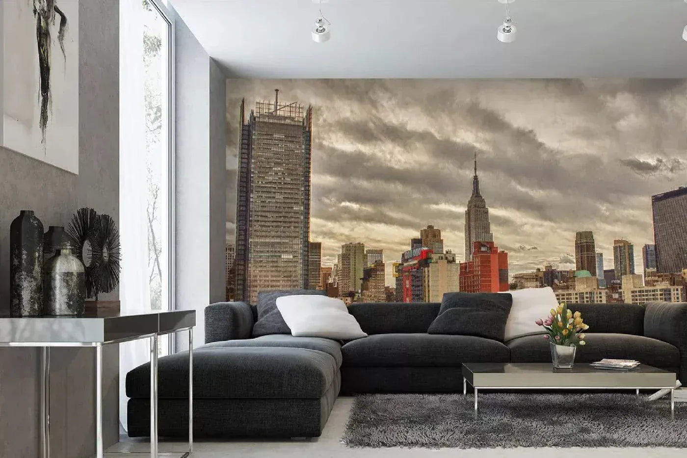 Fototapetes ar ASV tematiku - Ņujorkas skats no gaisa, 375x250 cm D-ART