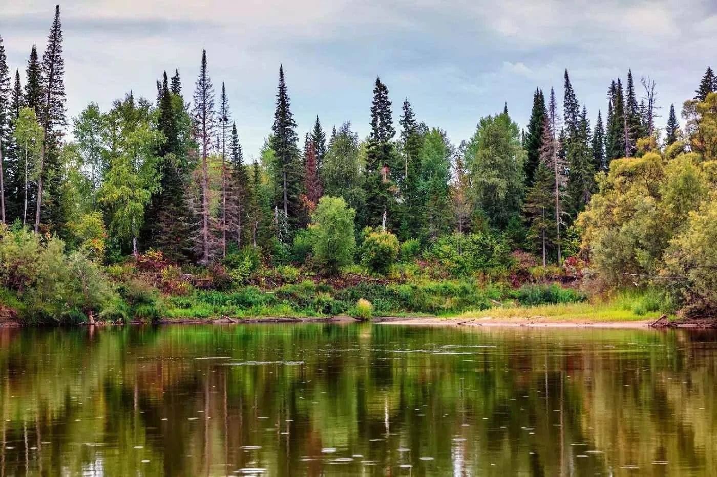 Fototapetes ar dabu - Ainava ar upi, 375x250 cm D-ART