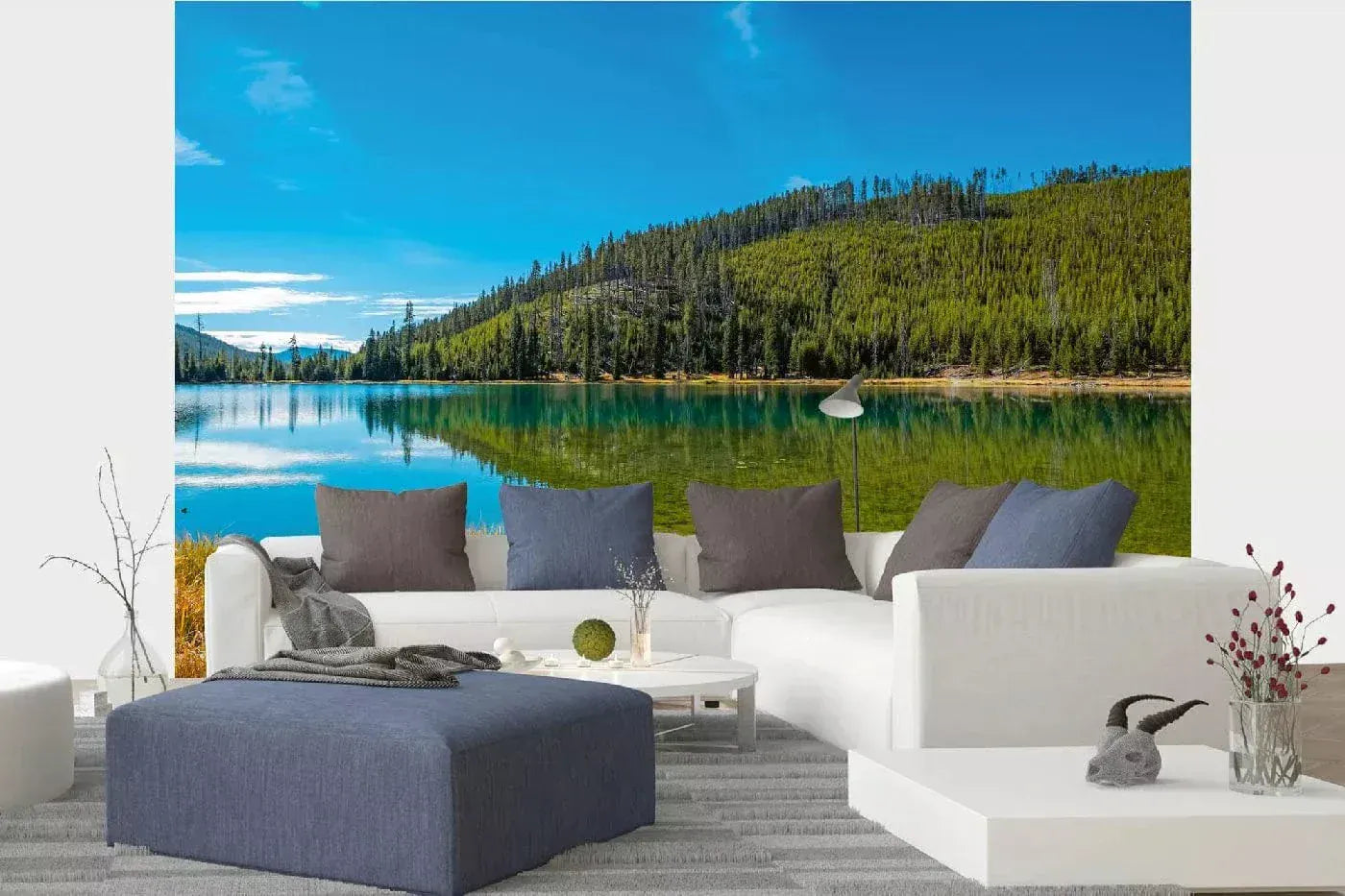 Fototapetes ar dabu - Ezers Jeloustounā, 375x250 cm D-ART