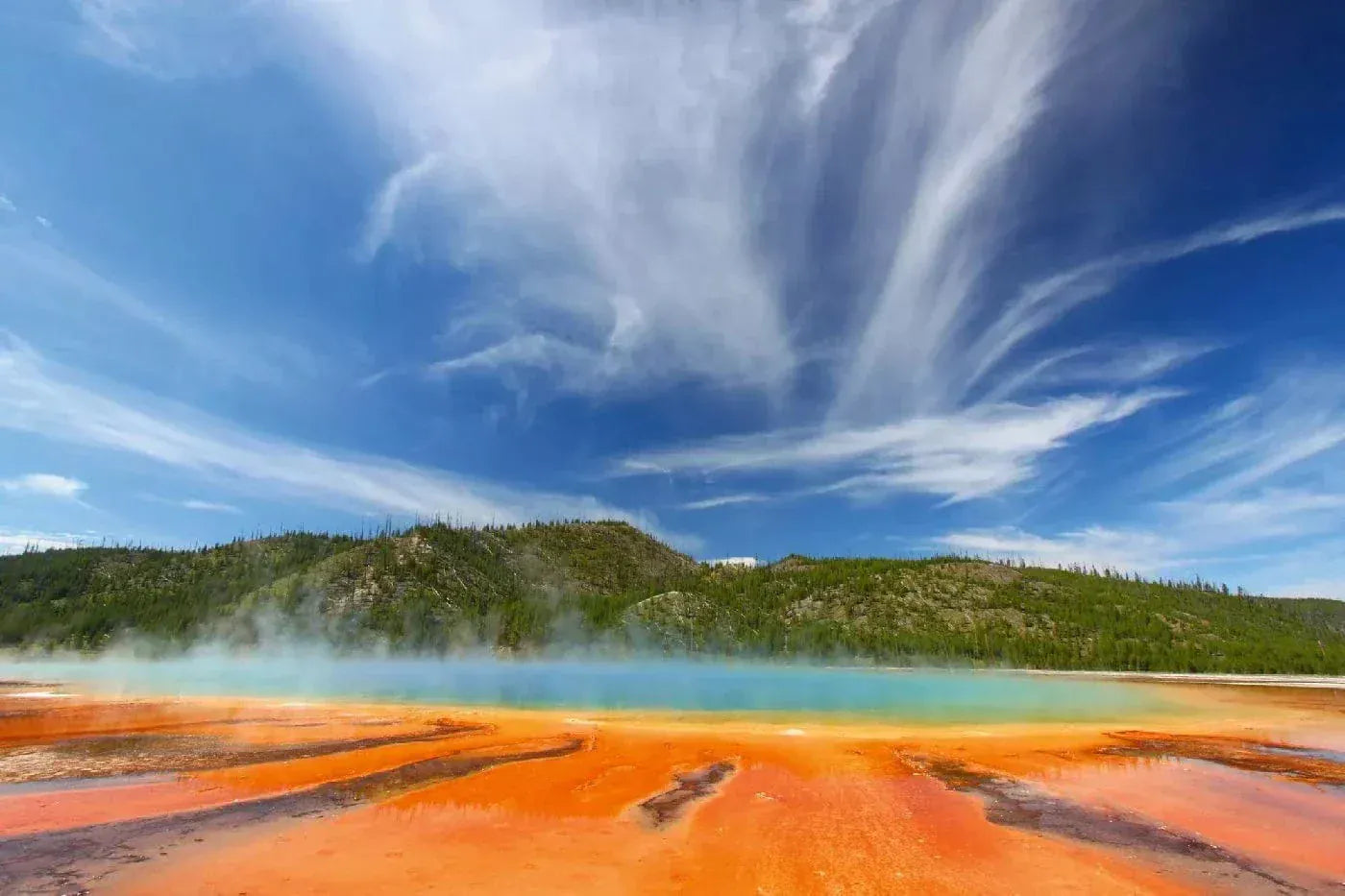 Fototapetes ar dabu - Grand Prismatic Spring, 375x250 cm D-ART