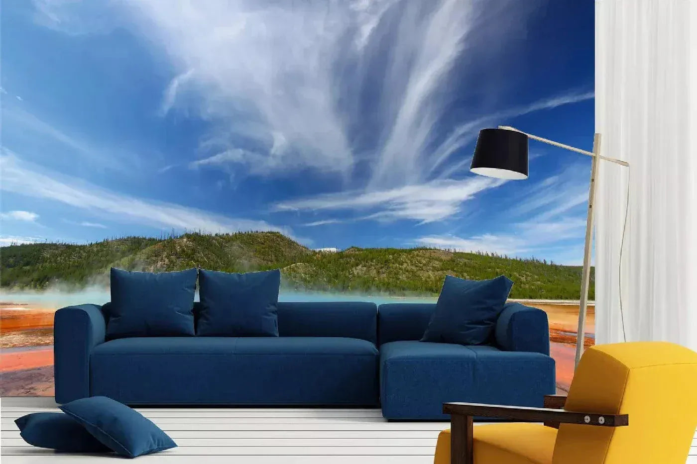 Fototapetes ar dabu - Grand Prismatic Spring, 375x250 cm D-ART