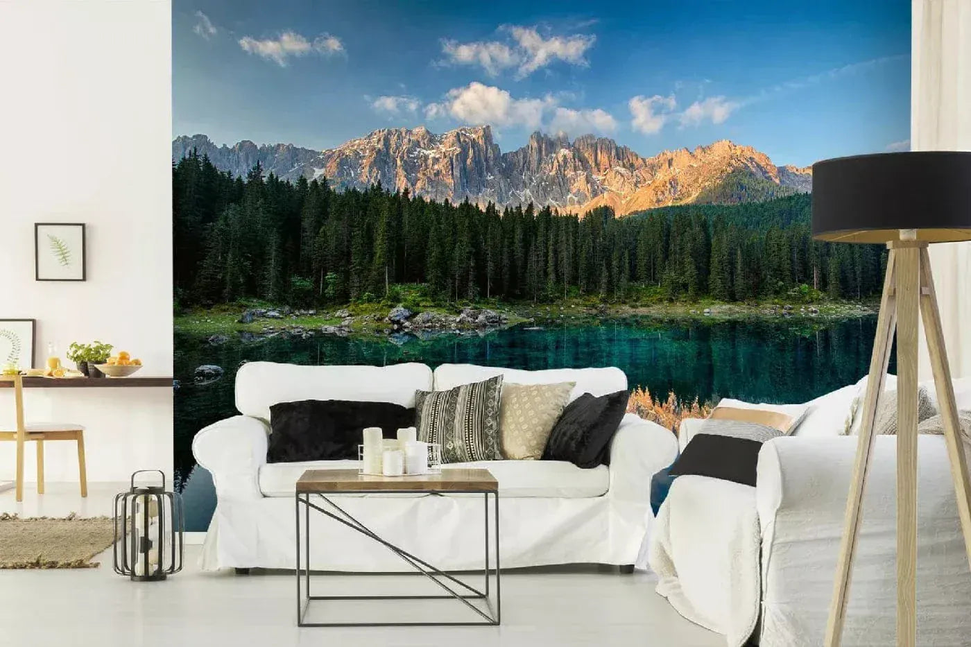 Fototapetes ar dabu - Lago di Carezza ezers, 375x250 cm D-ART