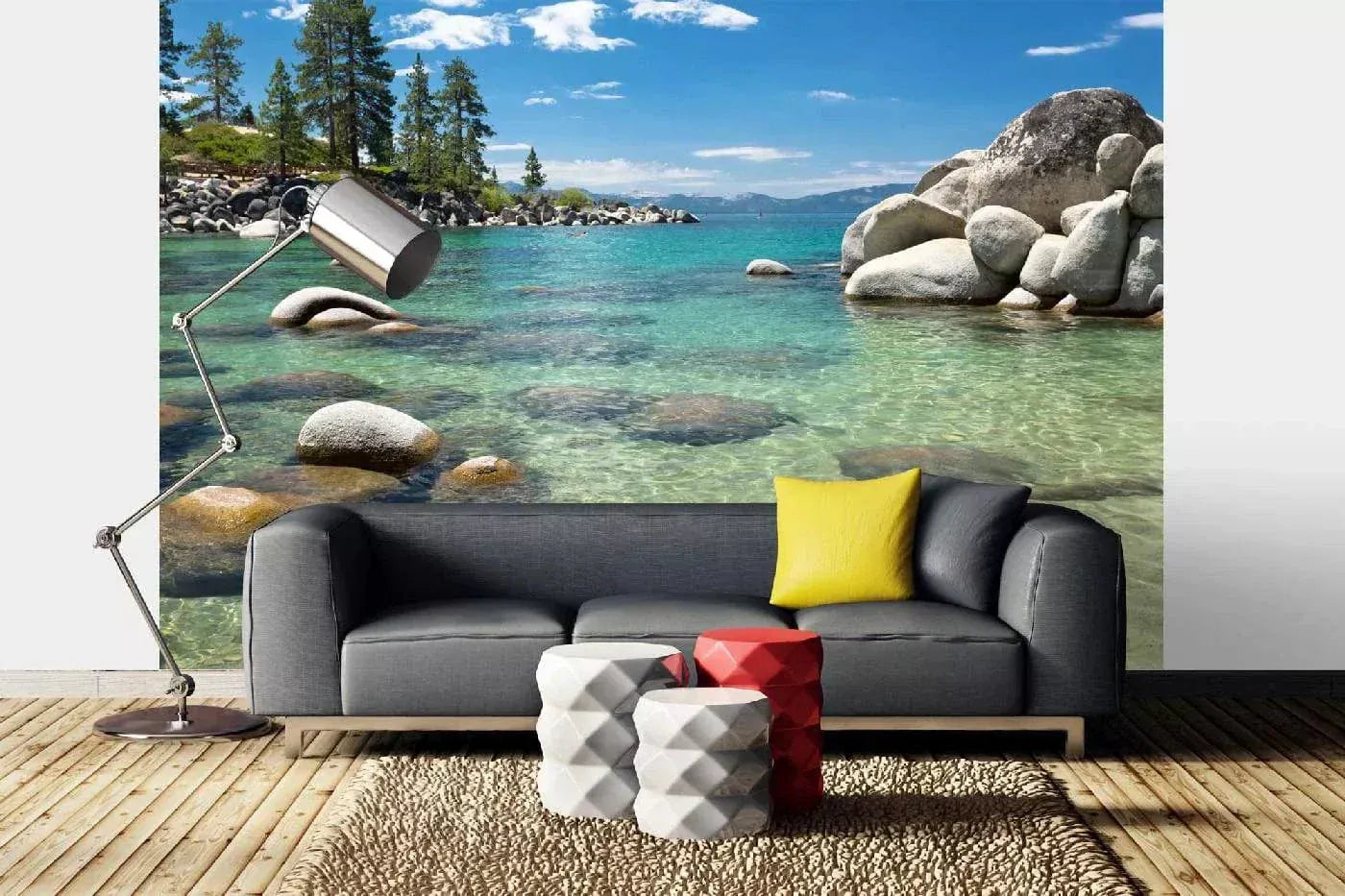 Fototapetes ar dabu - Skats uz Tahoe ezeru, 375x250 cm D-ART