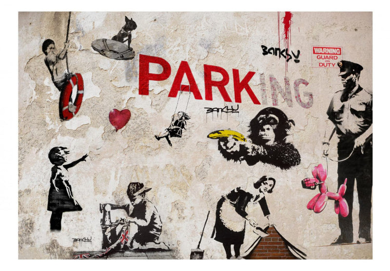 Fototapetes ar grafiti - Grafiti kolāža [Banksy], 65709 E-interjers.lv