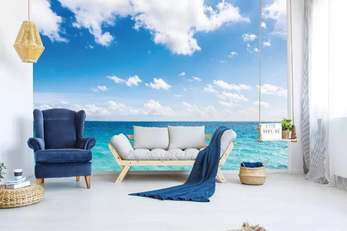 Fototapetes ar jūras skatu - Jūra Maldivu salās, (375x250 cm) D-ART