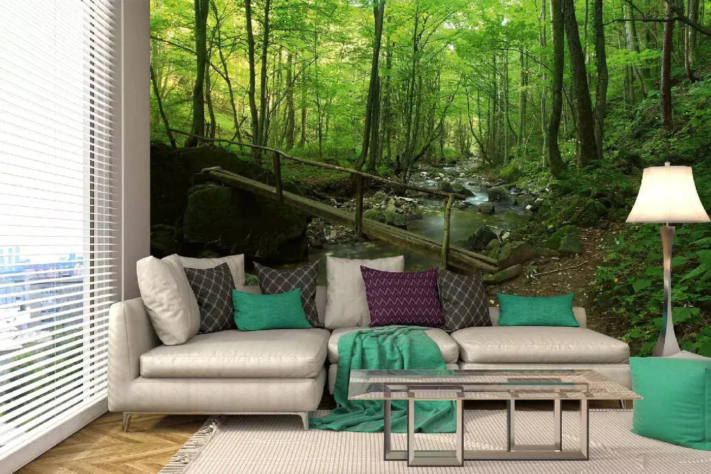 Fototapetes ar skaistu ainavu - Meža strauts, 375x250 cm D-ART