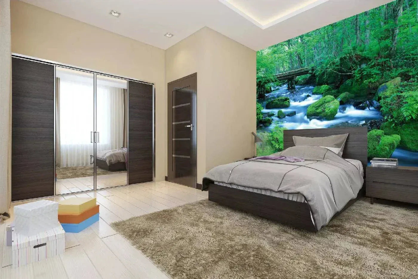 Fototapetes ar skaistu ainavu - Meža strauts II, 375x250 cm D-ART