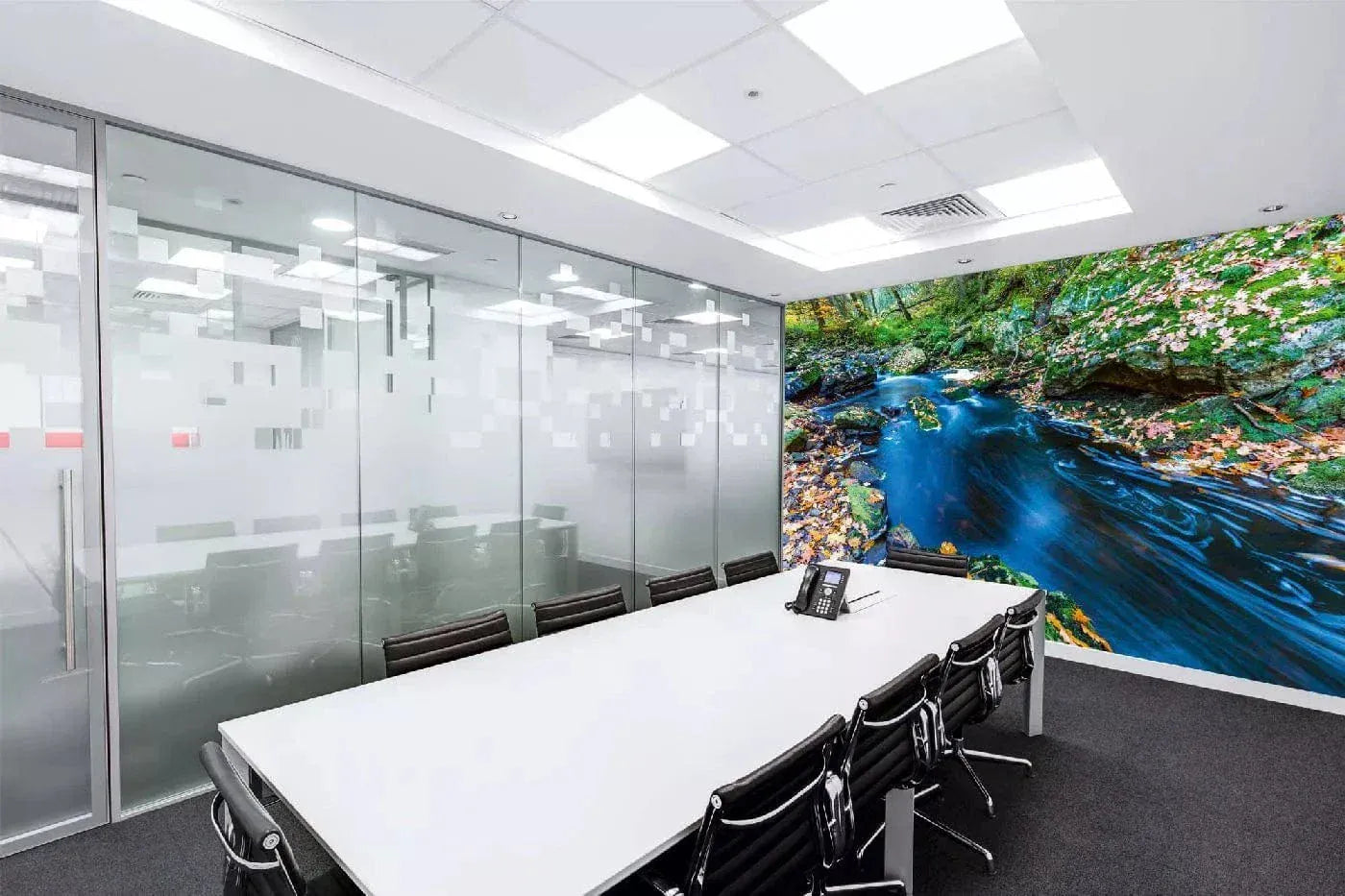 Fototapetes ar skaistu ainavu - Rudens straumes, 375x250 cm D-ART