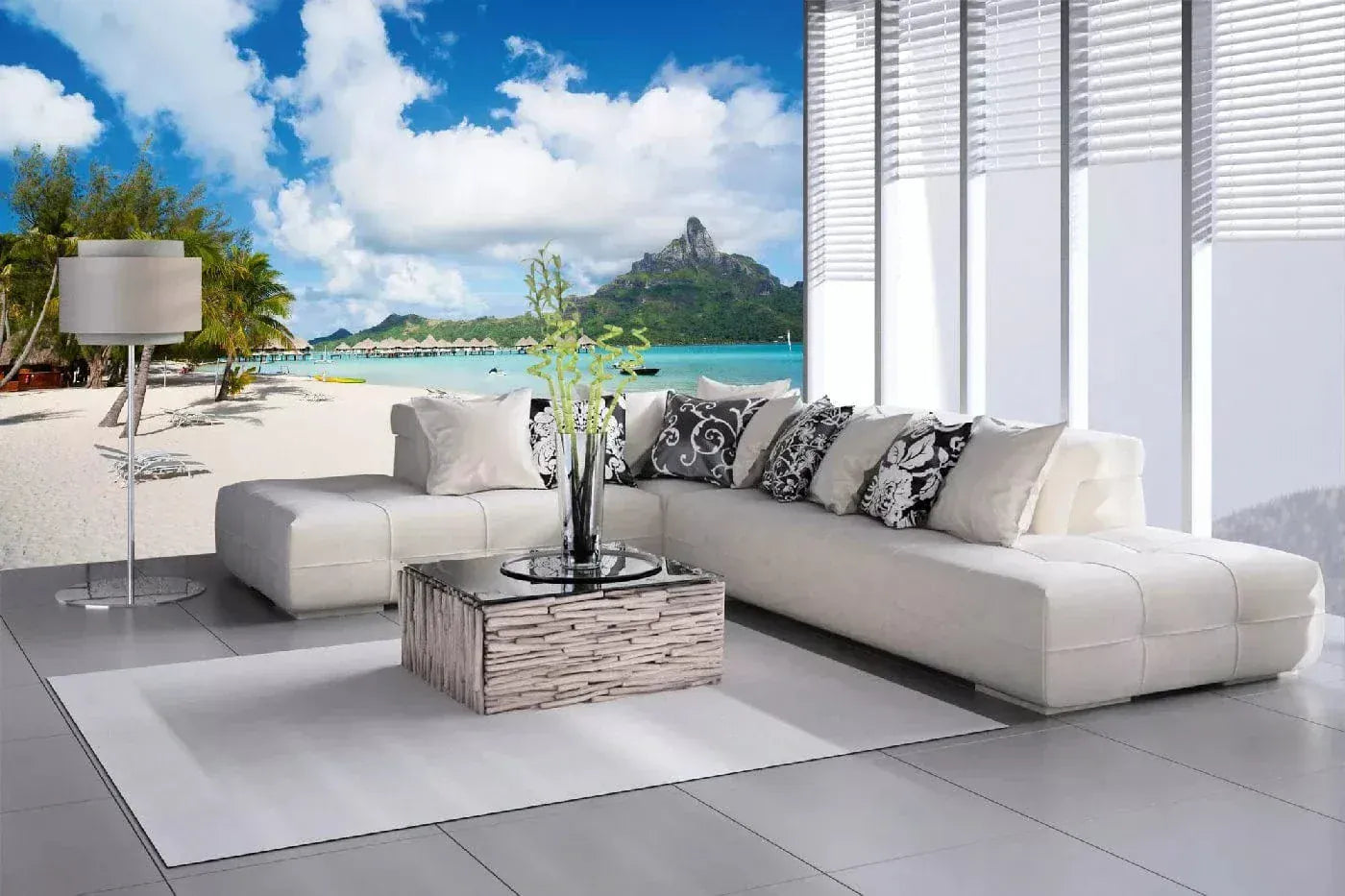 Fototapetes ar tropisko jūras skatu - Skaista pludmale, N3244, 375x250 cm D-ART