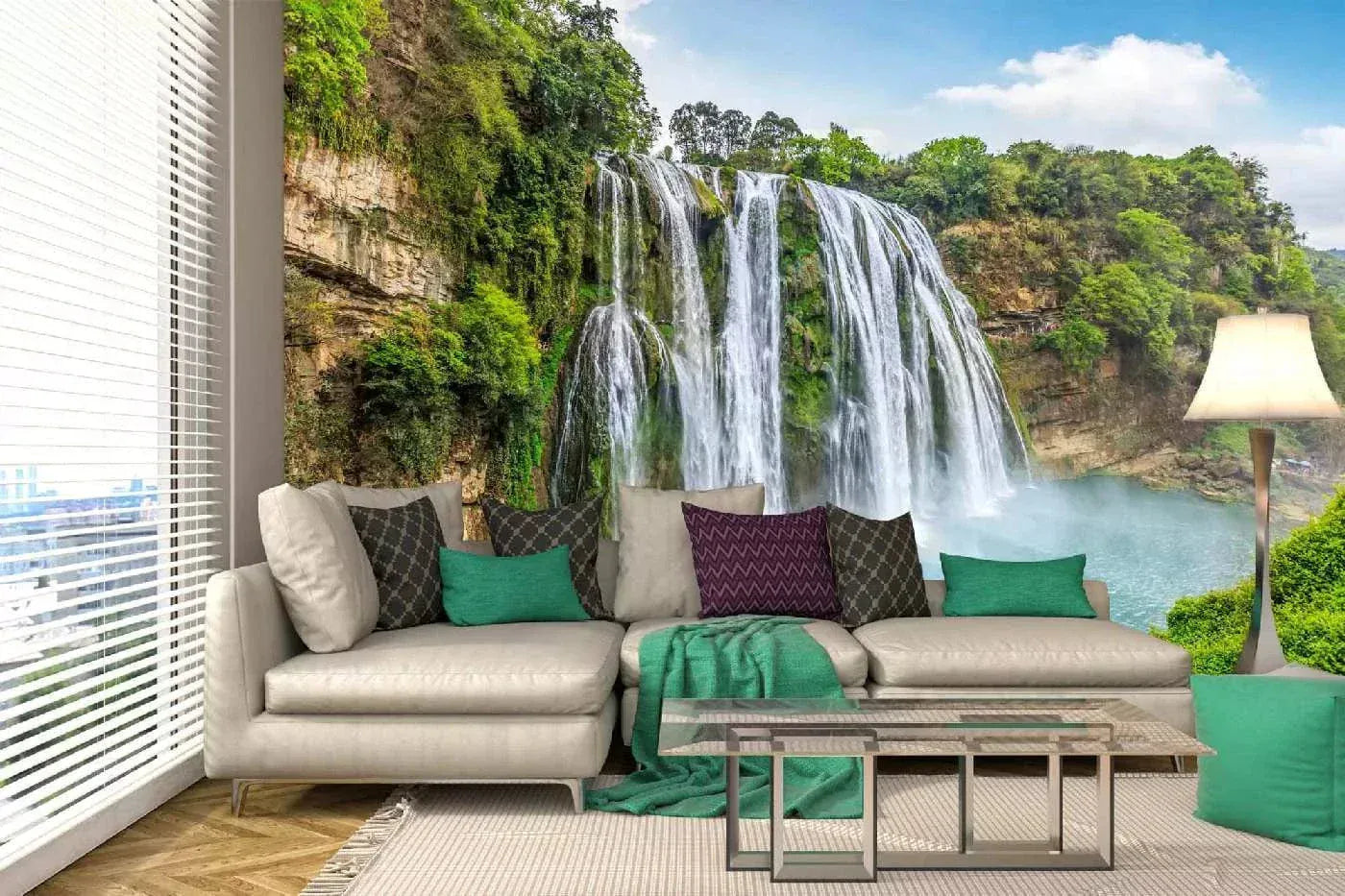 Fototapetes ar ūdenskritumu - Huangguoshu ūdenskritums, 375x250 cm D-ART